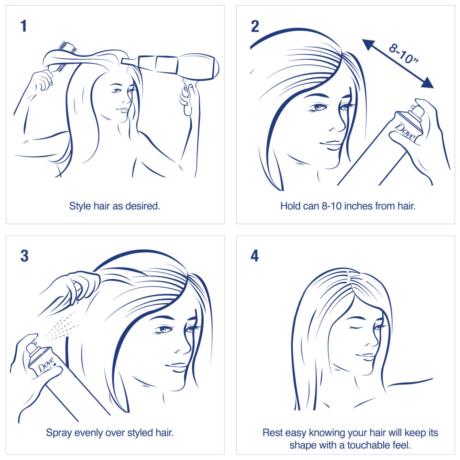 slide 4 of 4, Dove Style+Care Hairspray Flexible Hold 7 oz, 7 oz