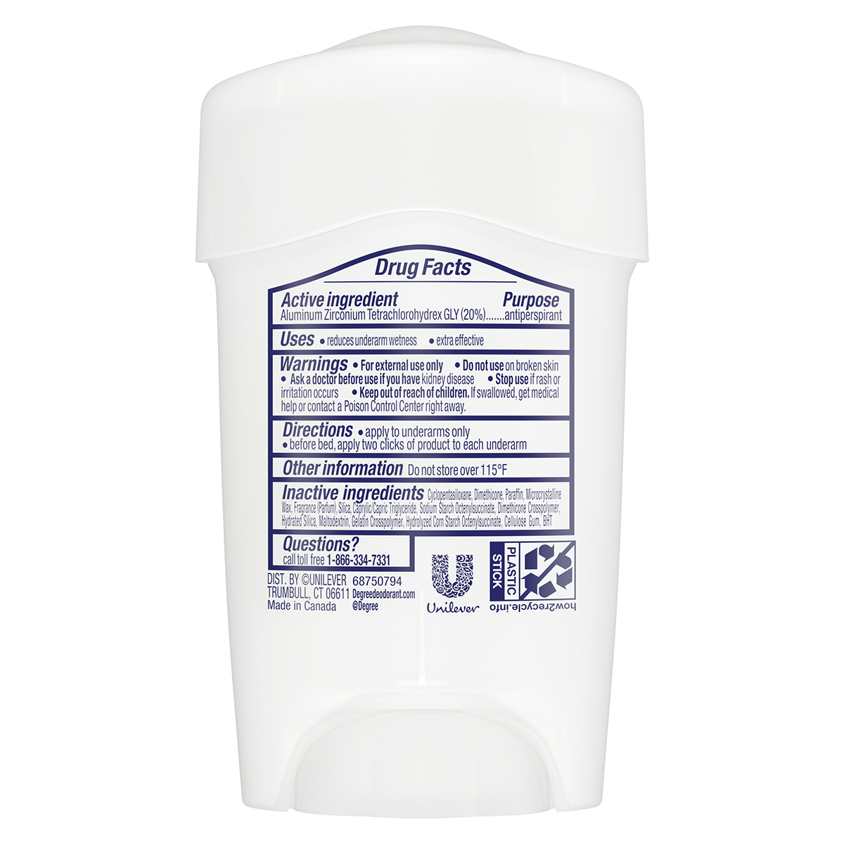 slide 4 of 5, Degree Clinical Protection Antiperspirant Deodorant Stress Control 1.7 oz, 1.7 oz