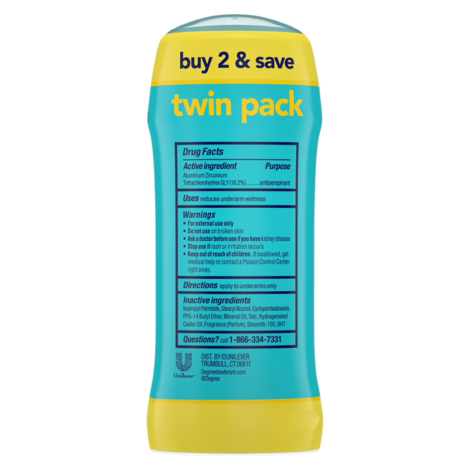 slide 2 of 5, Degree Antiperspirant Deodorant Fresh 2.6 oz, 2 ct