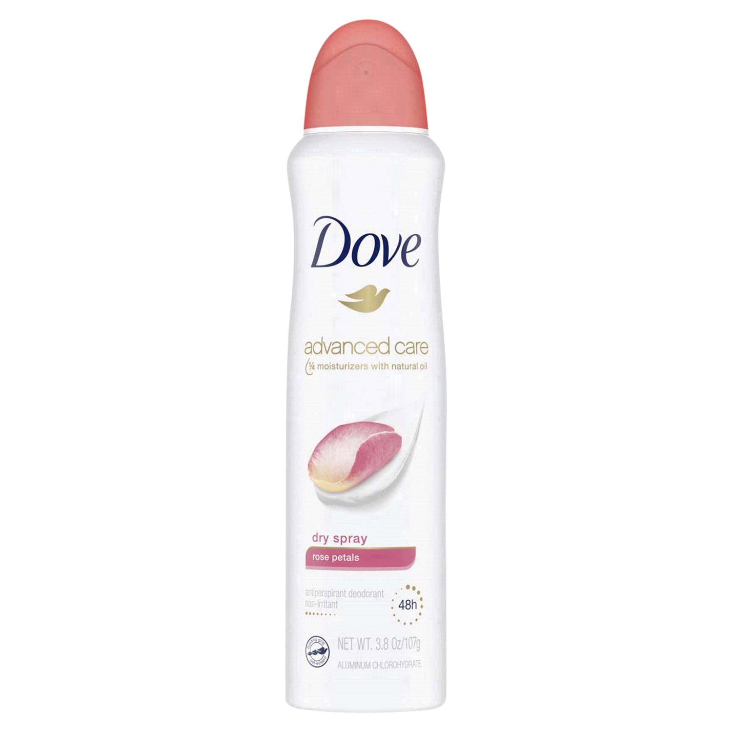 slide 1 of 2, Dove Rose Petals Antiperspirant Deodorant Spray, 3.8 oz
