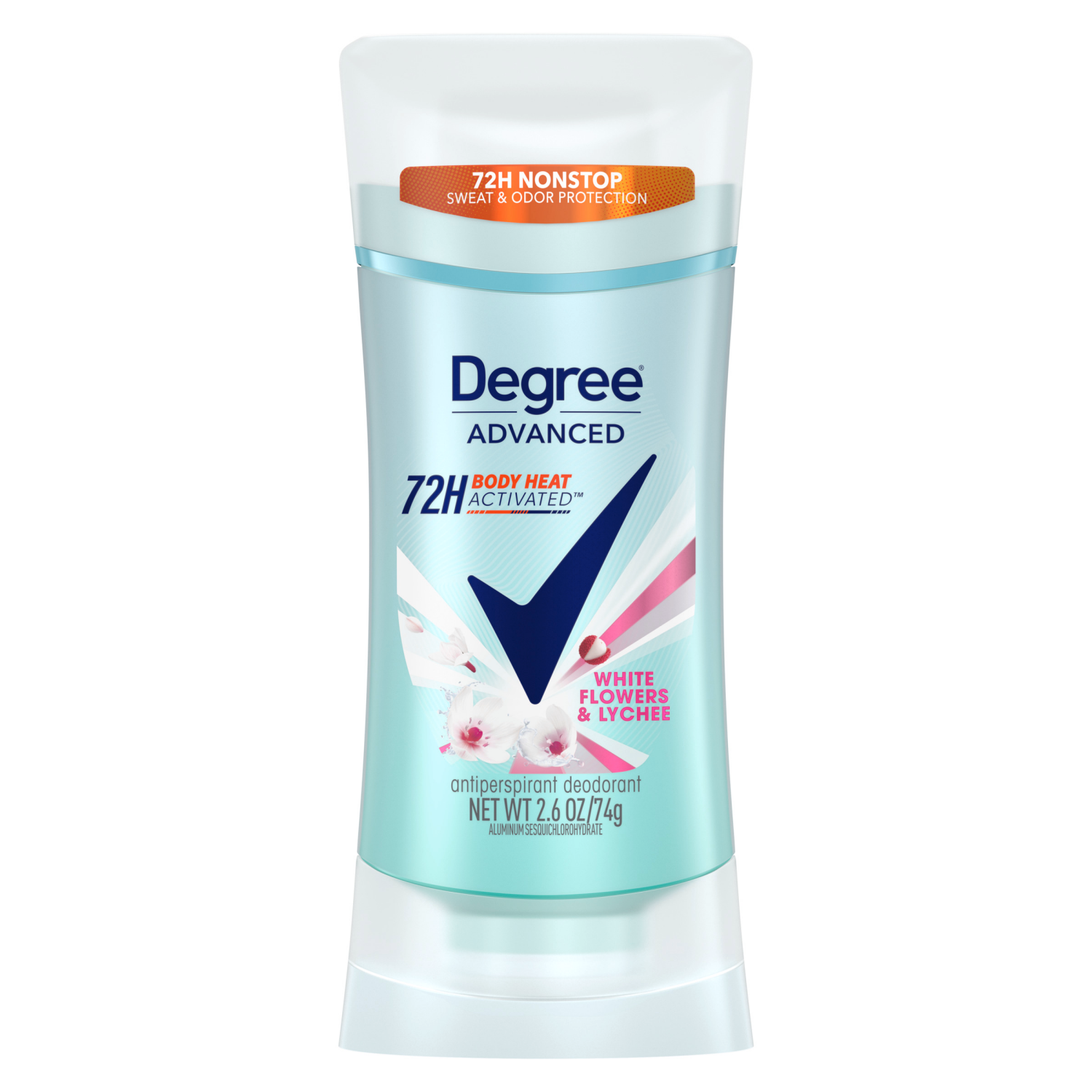 slide 4 of 5, Degree Advanced Antiperspirant Deodorant White Flowers & Lychee 2.6 oz, 2.6 oz