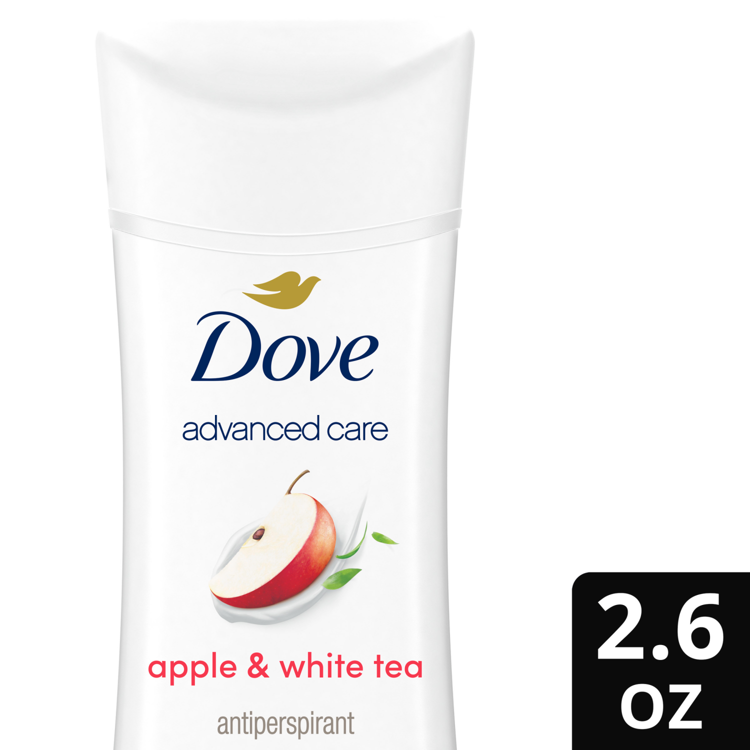 slide 1 of 7, Dove Advanced Care Antiperspirant Deodorant Stick Apple & White Tea 2.6 Oz, 2.6 oz
