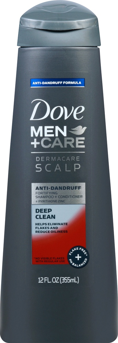 slide 3 of 3, Dove Dermacare Scalp 2 in 1 Shampoo and Conditioner Anti-Dandruff, 12 oz