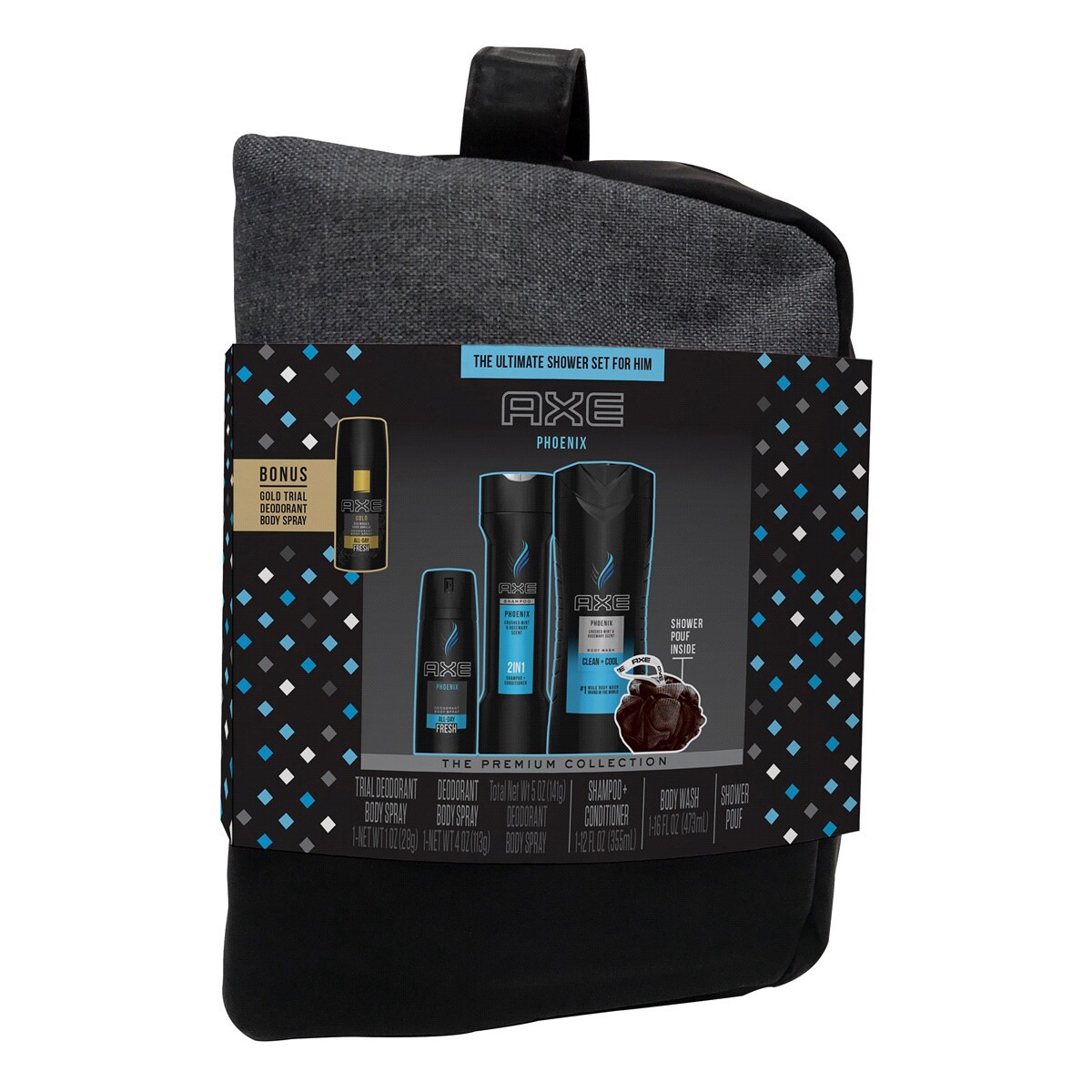 slide 2 of 5, Axe Phoenix Shower Gift Set with Bonus Items, 6 ct