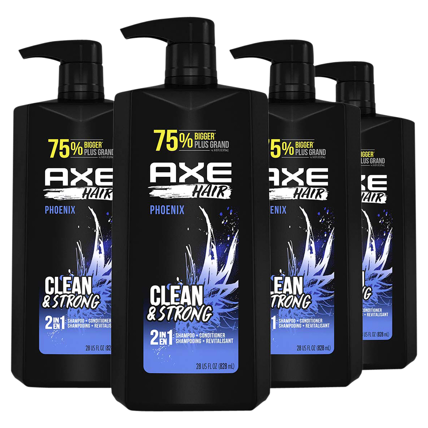 slide 2 of 2, AXE Shampoo + Conditioner 28 oz, 28 oz