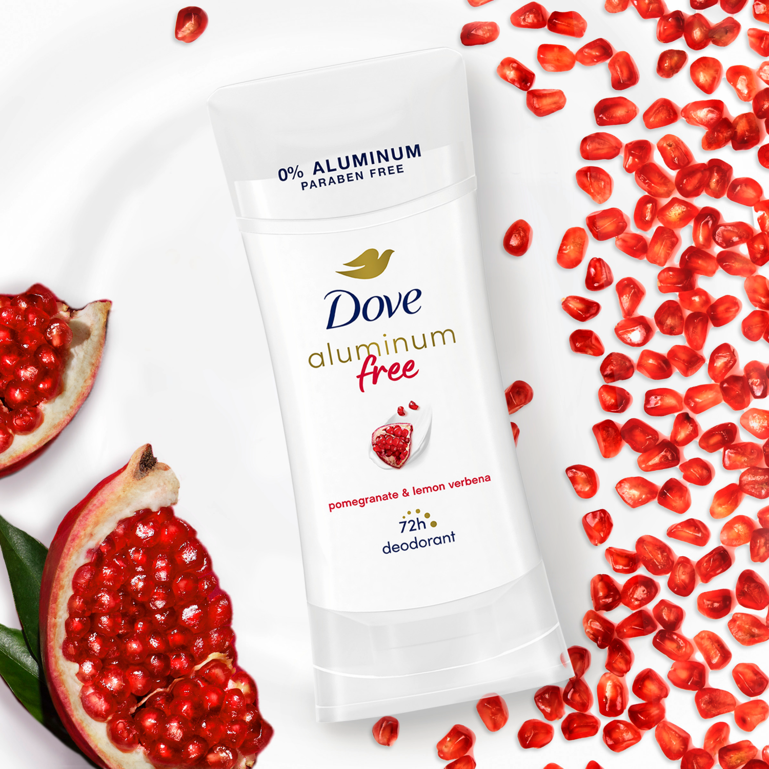 slide 4 of 8, Dove 0% Aluminum Deodorant Stick Pomegranate And Lemon Verbena 2.6 Oz, 2.6 oz