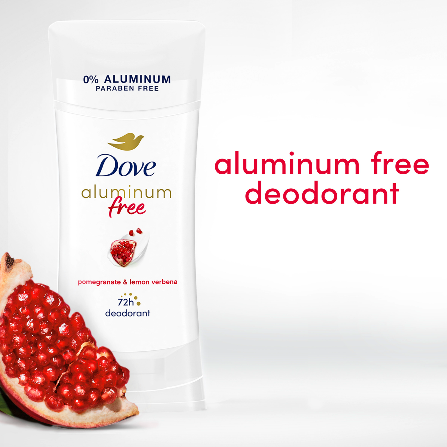 slide 5 of 8, Dove 0% Aluminum Deodorant Stick Pomegranate And Lemon Verbena 2.6 Oz, 2.6 oz