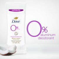 slide 28 of 29, Dove 0% Aluminum Coconut & Pink Jasmine Scent Deodorant 2.6 oz, 2.6 oz