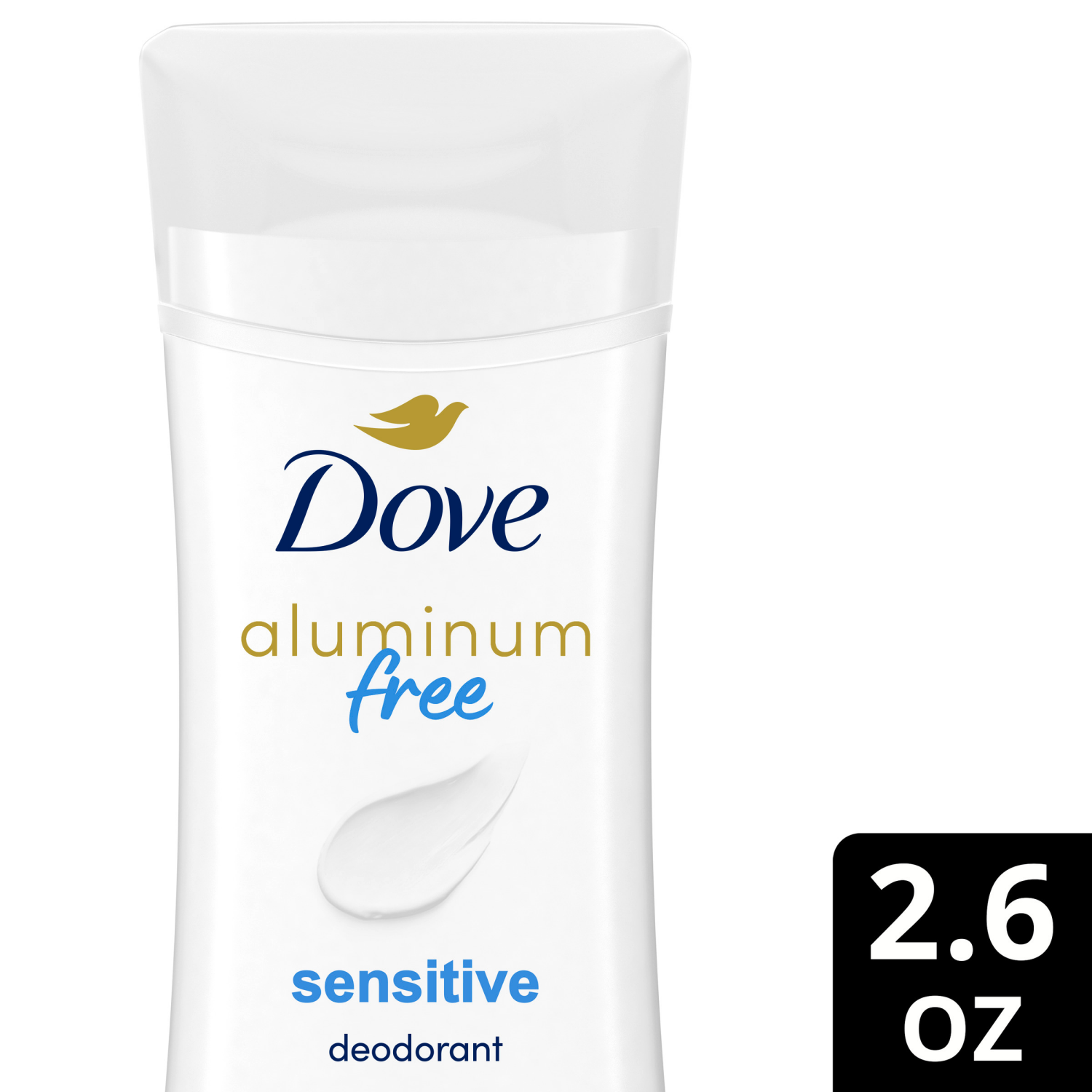 slide 1 of 8, Dove 0% Aluminum deodorant stick sensitive 2.6 oz, 2.6 oz