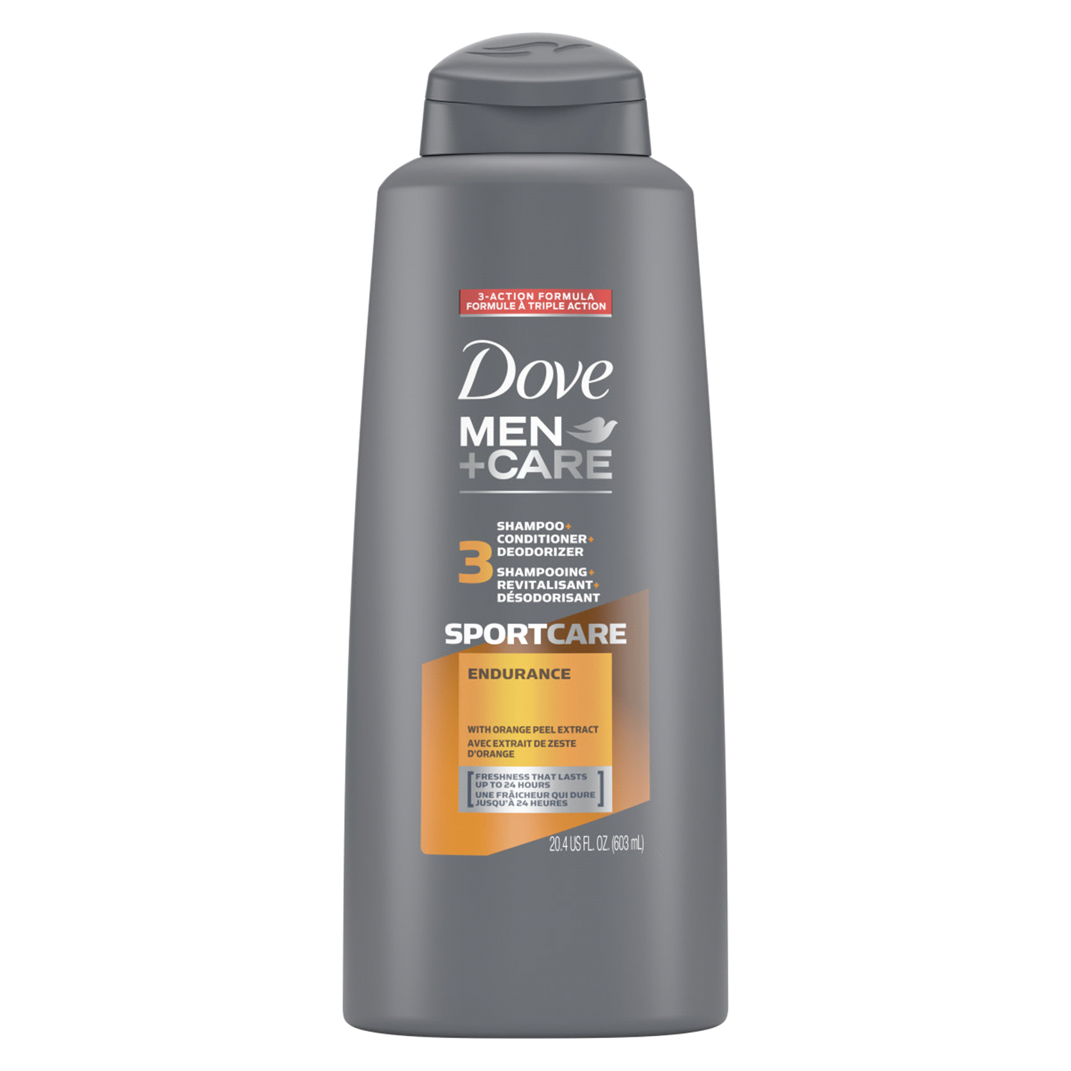 slide 1 of 2, Dove Men+Care 3 in 1 Shampoo Conditioner Body Wash Endurance, 20.4 oz, 20.40 oz