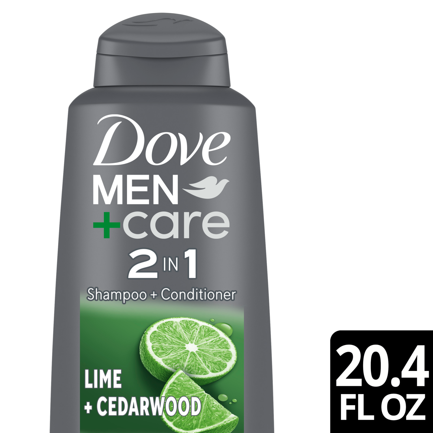 slide 1 of 8, Dove Men+Care Reinvigorating 2 in 1 Lime + Cedarwood Shampoo + Conditioner 20.4 oz, 20.4 oz
