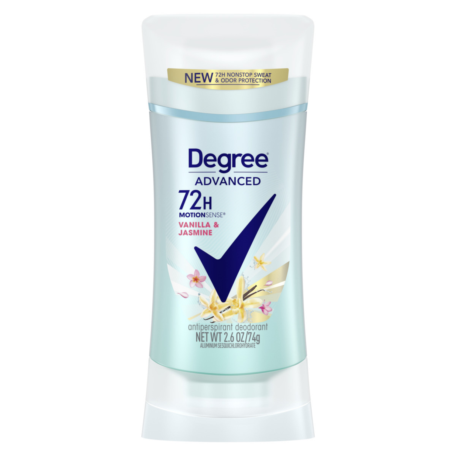 slide 2 of 5, Degree Advanced Vanilla & Jasmine Antiperspirant Deodorant, 2.6 oz