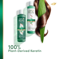 slide 4 of 16, Dove RE+AL Bio-Mimetic Care Conditioner Repair Coconut + Vegan Keratin, 10 oz