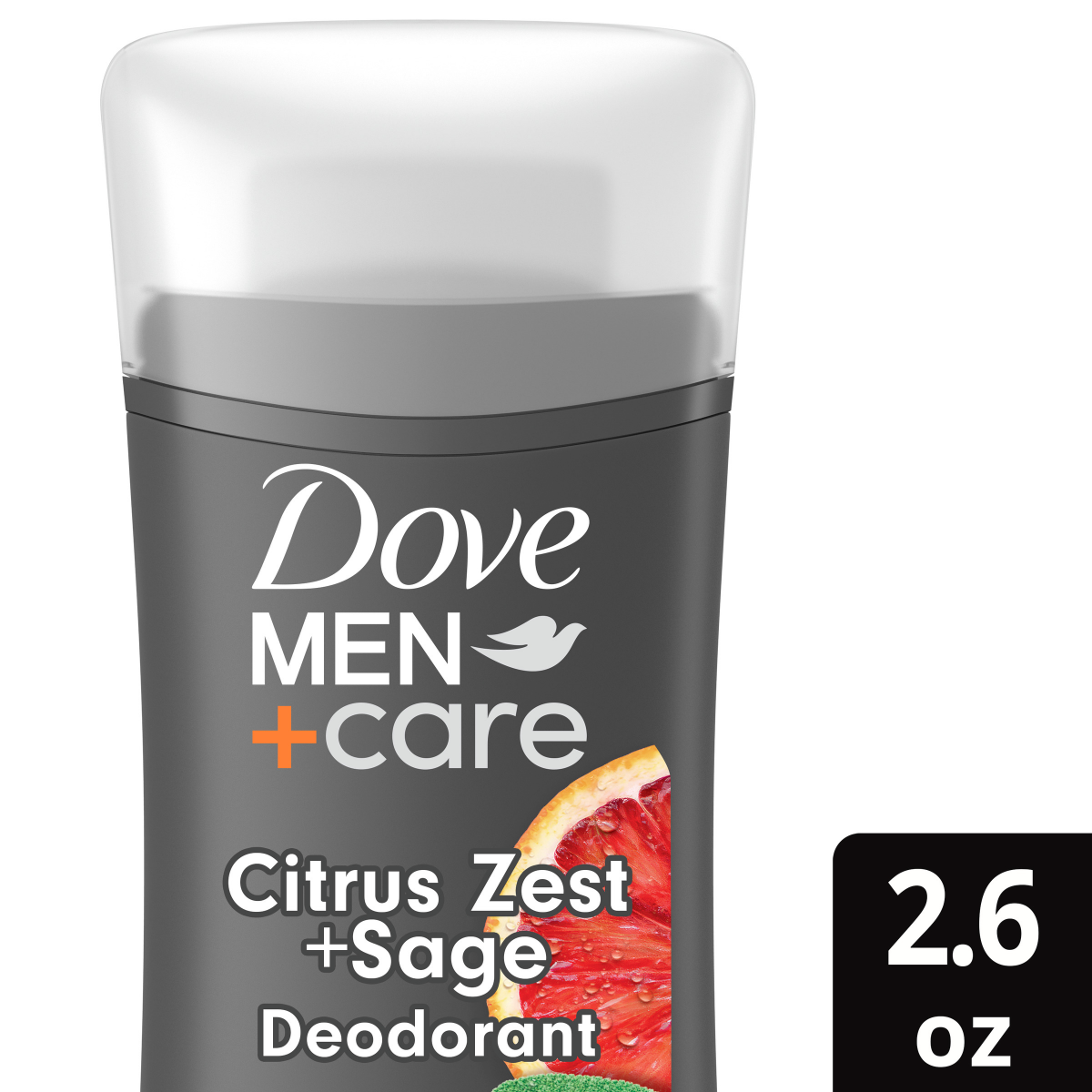 slide 1 of 29, Dove Men+Care Aluminum-Free Deodorant Stick Citrus Zest + Sage, 2.6 oz