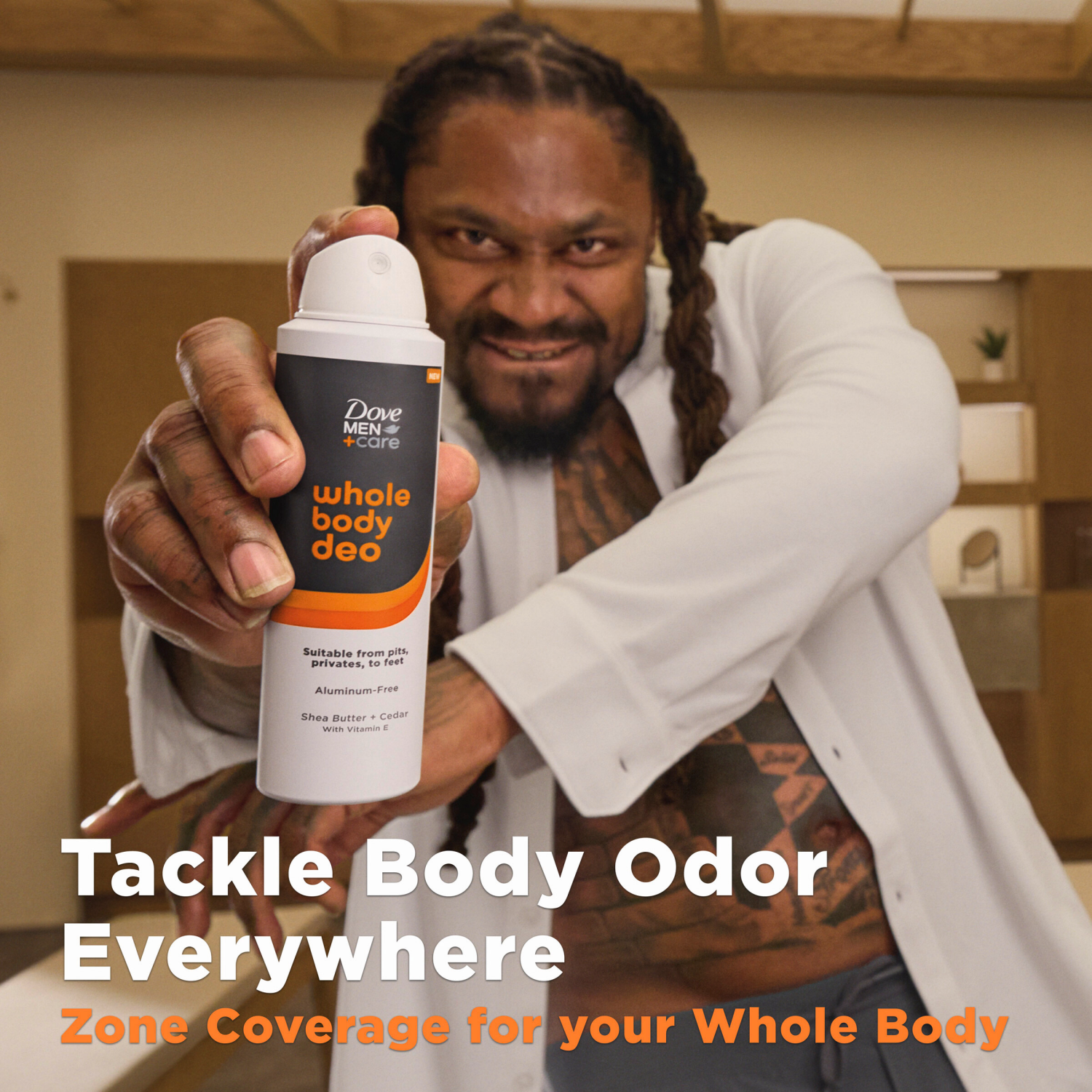 slide 2 of 7, Dove Men+Care Whole Body Deo Aluminum-Free Deodorant Spray Aloe + Bamboo Suitable from Pits, Privates, to Feet 4 oz, 4 oz