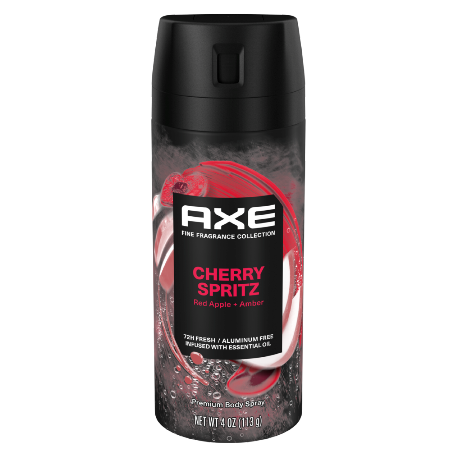 slide 2 of 6, AXE Premium Cherry Spritz Body Spray 4 oz, 4 oz