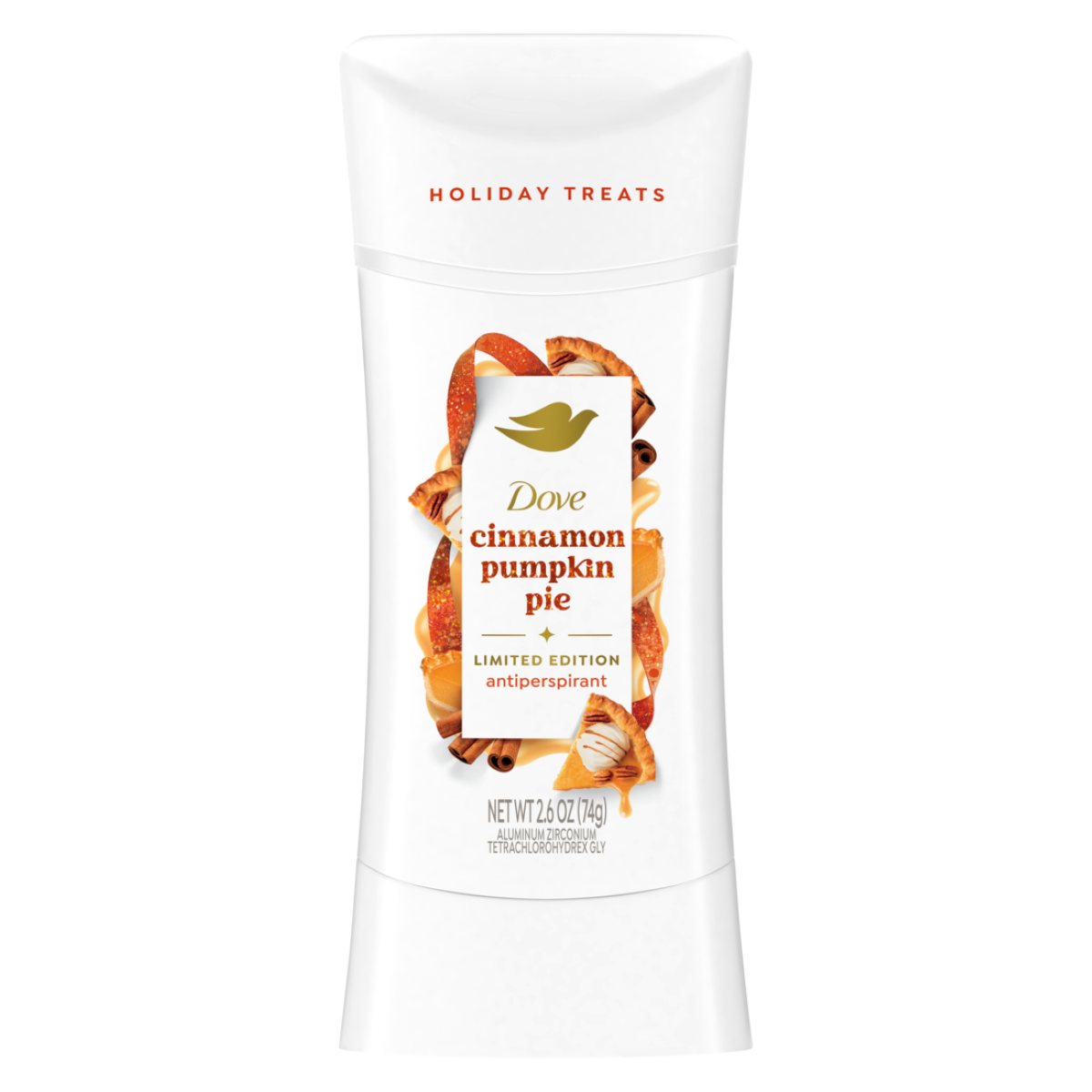 slide 5 of 6, Dove Antiperspirant - Cinnamon Pumpkin Pie, 2.6 oz