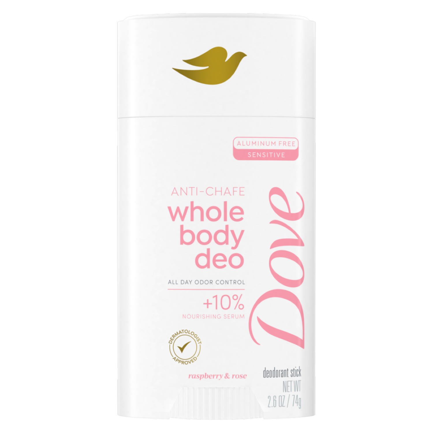 slide 2 of 7, Dove Raspberry & Rose Deodorant Stick 2.6 oz, 2.6 oz