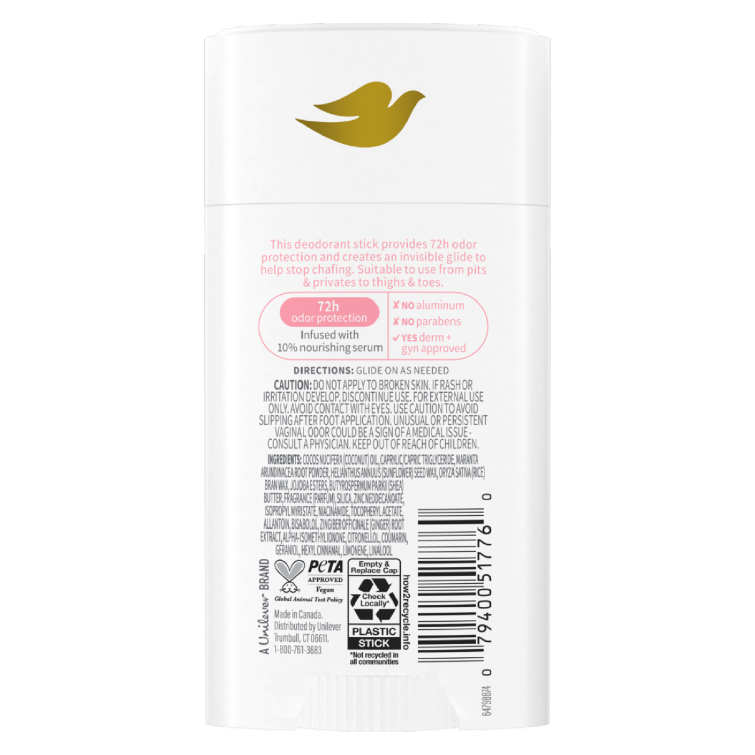 slide 4 of 7, Dove Raspberry & Rose Deodorant Stick 2.6 oz, 2.6 oz