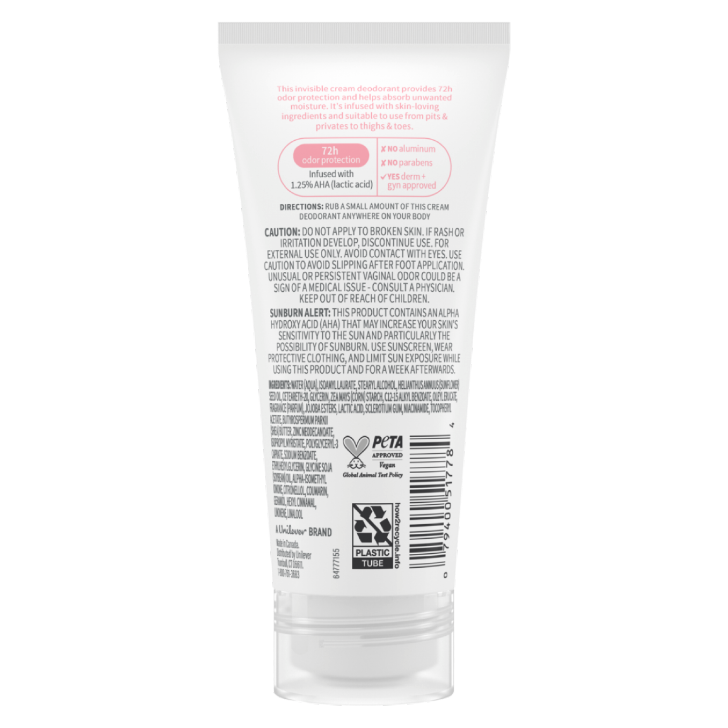 slide 4 of 6, Dove Whole Body Deodorant Aluminum Free pH Balancing Cream Raspberry & Rose for 72h Odor Control 2.5oz, 2.5 oz