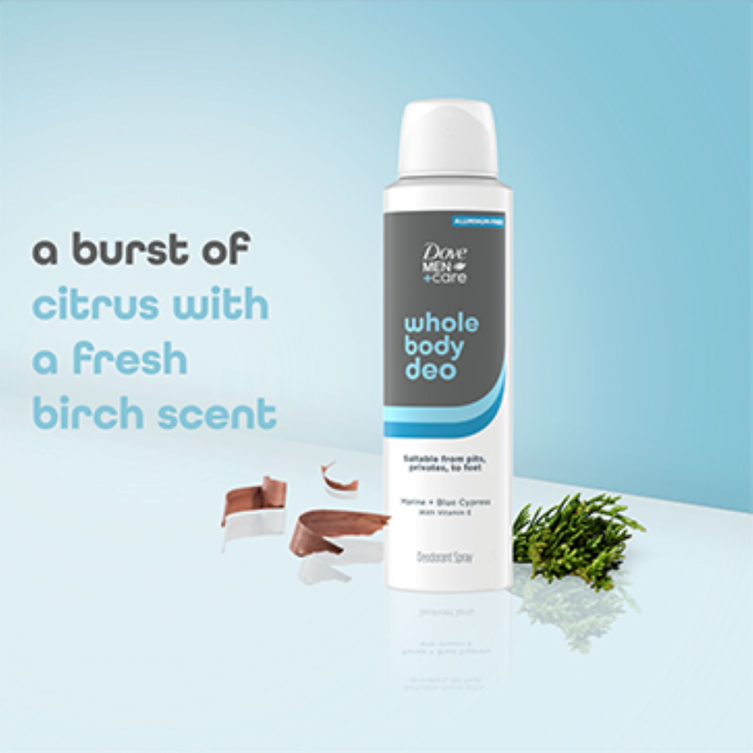 slide 5 of 5, Dove Men+Care Whole Body Marine + Blue Cypress Deo 4 oz, 4 oz