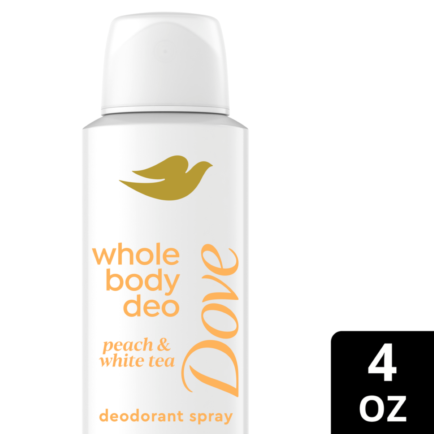 slide 1 of 6, Dove Woman's Deodorant Spray Peaches & Shea, 4 fl oz