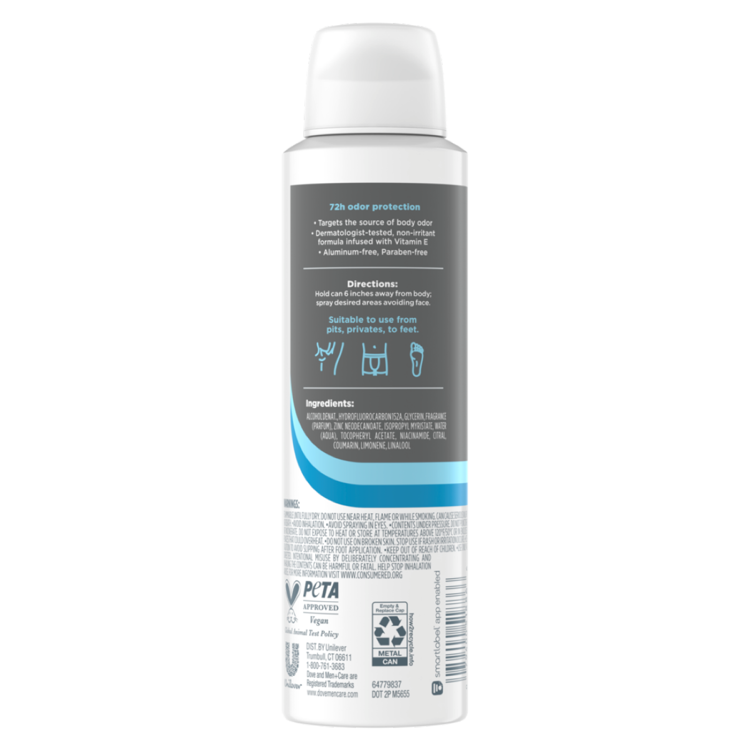 slide 3 of 5, Dove Men+Care Whole Body Deodorant For 72H Odor Protection from pits, privates, to feet Fig & Suede 4 oz, 4 oz