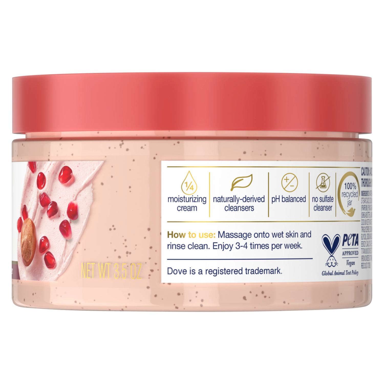 slide 4 of 6, Dove Limited Edition Merry Berry Set, Pomegranate & Hibiscus Bodywash & Body Scrub, 2 Count, 2 ct