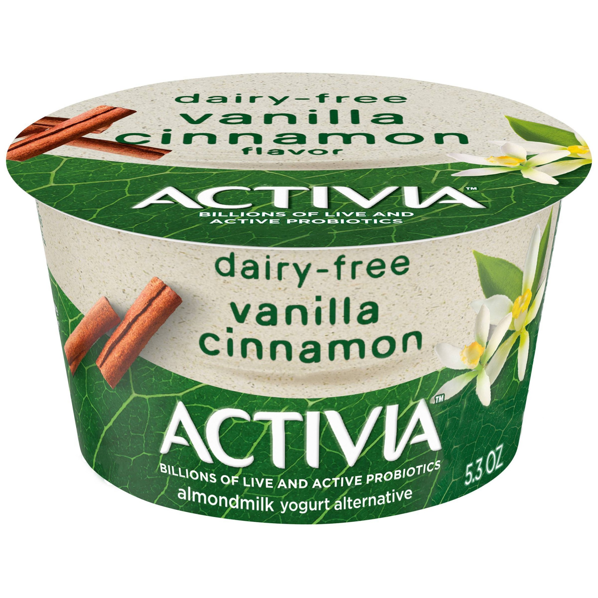 slide 1 of 7, DANNON Activia Plant Based Vanilla Probiotic Yogurt, 5.3 oz