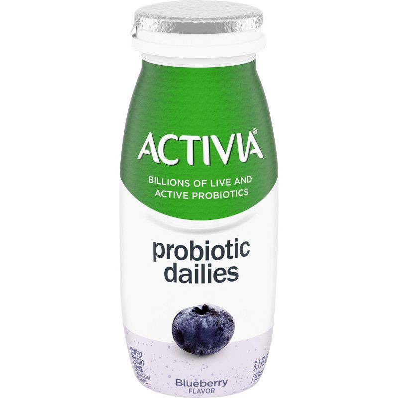 slide 14 of 19, Activia Probiotic Dailies Strawberry & Blueberry Yogurt Drink - 8ct/3.1 fl oz Bottles, 8 ct; 3.1 fl oz