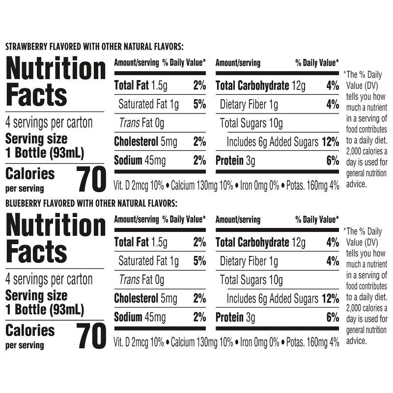 slide 8 of 12, Activia Probiotic Dailies Strawberry & Blueberry Yogurt Drink - 8ct/3.1 fl oz Bottles, 8 ct; 3.1 fl oz