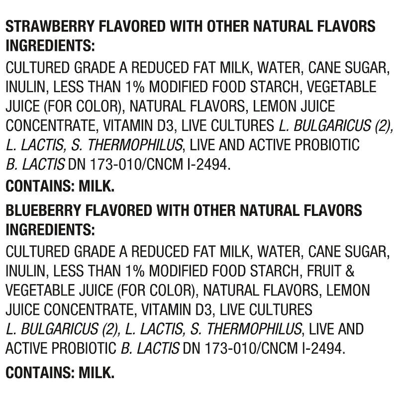 slide 9 of 12, Activia Probiotic Dailies Strawberry & Blueberry Yogurt Drink - 8ct/3.1 fl oz Bottles, 8 ct; 3.1 fl oz