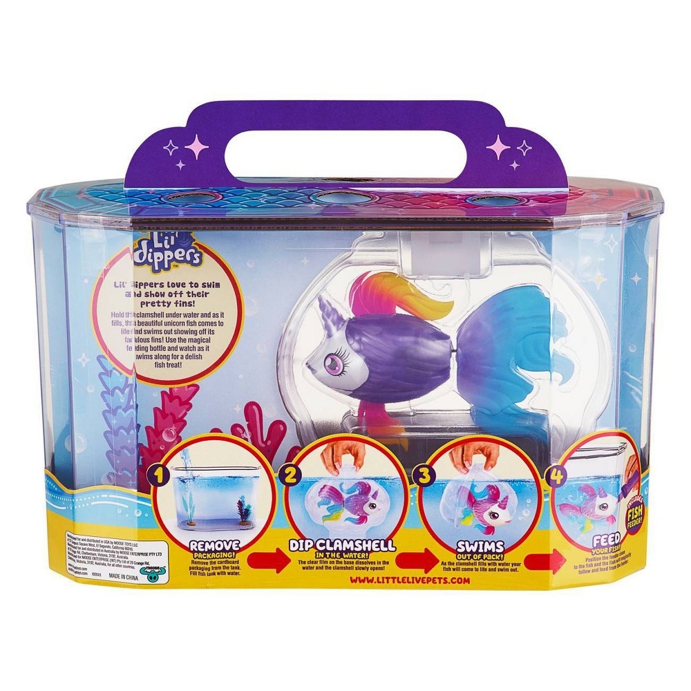 slide 6 of 16, Little Live Pets Lil' Dippers Fish Playset - Unicornsea, 1 ct