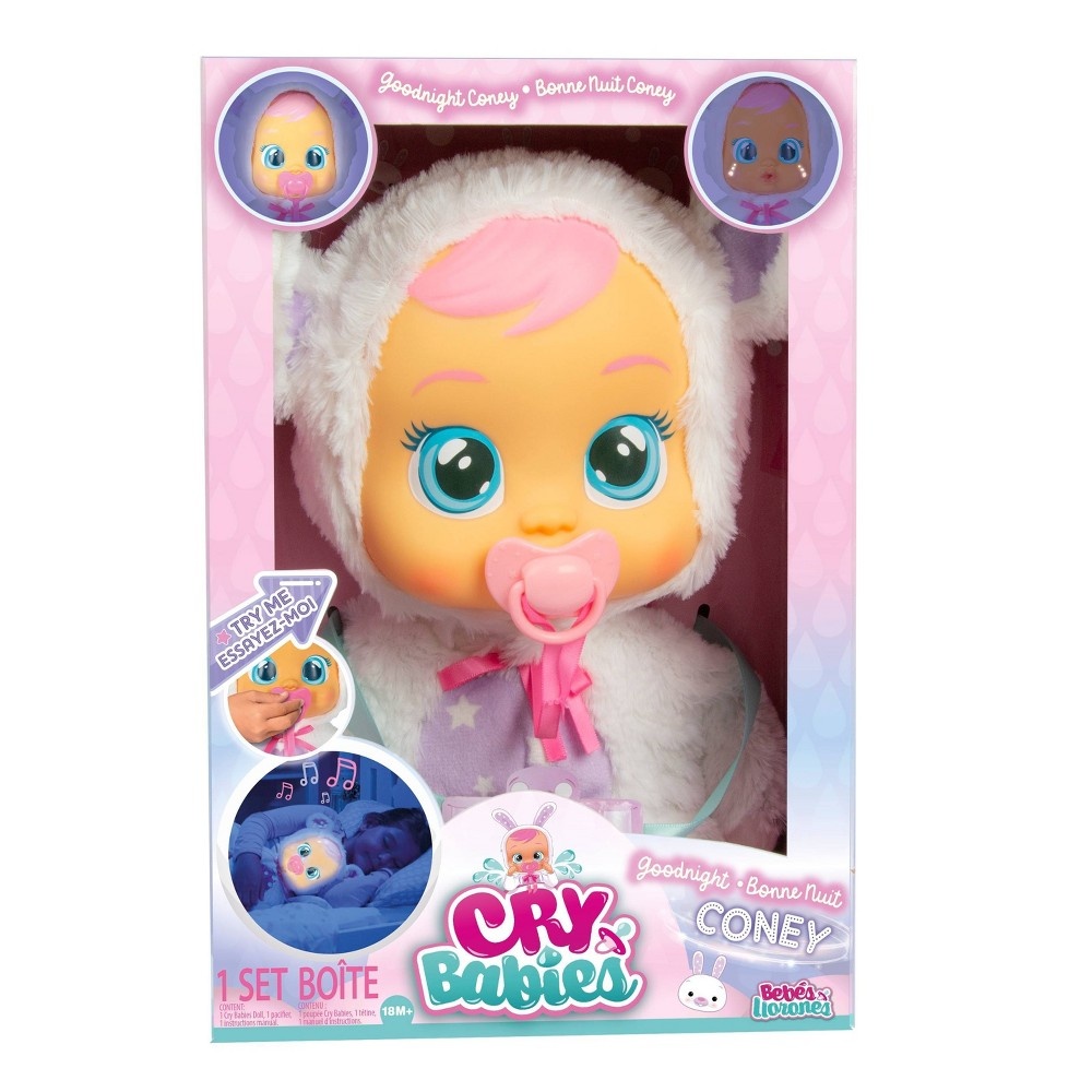 slide 8 of 10, Cry Babies Goodnight Coney - Interactive Baby Doll, 1 ct