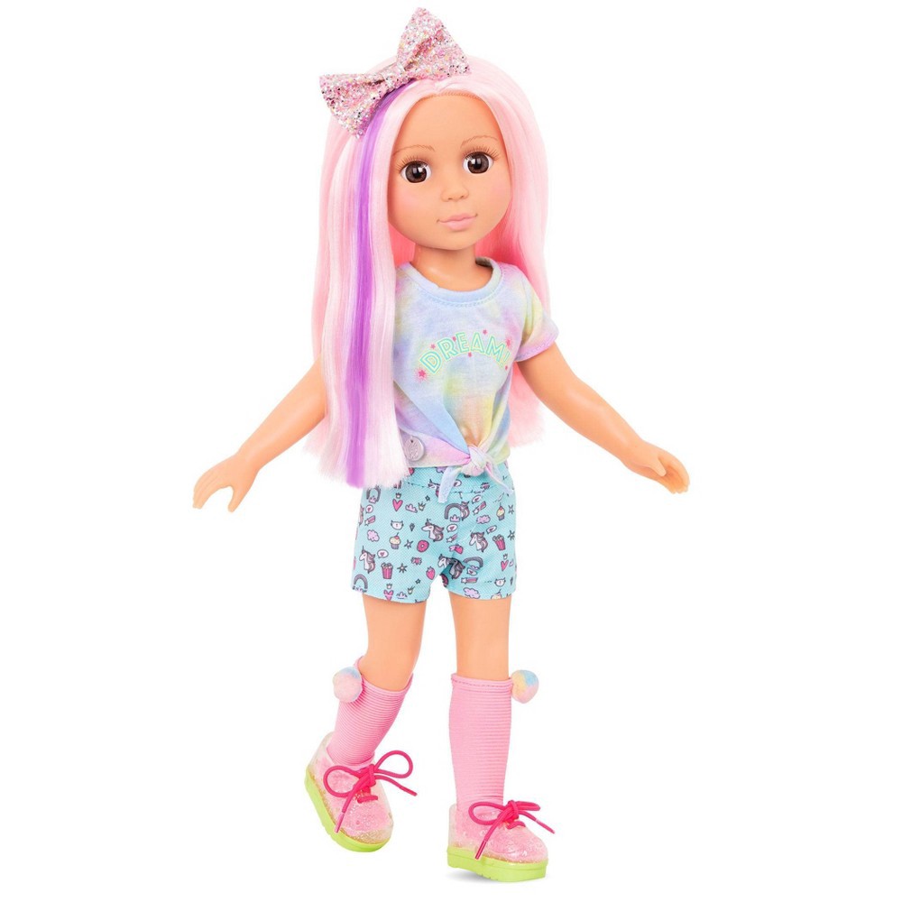 Glitter Girls Poseable Doll with Colored Hair & Accessories - Nixie