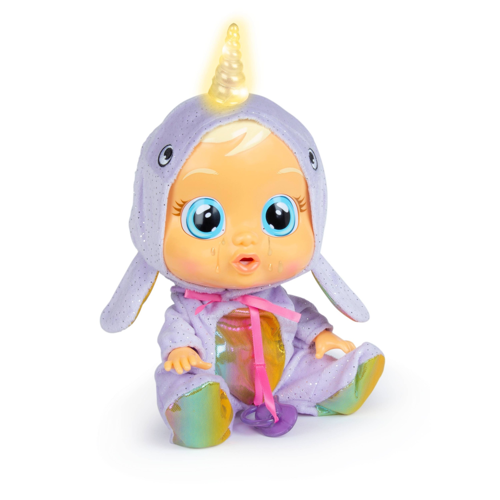slide 1 of 5, Cry Babies Narvie Baby Doll - Narwhal, 1 ct