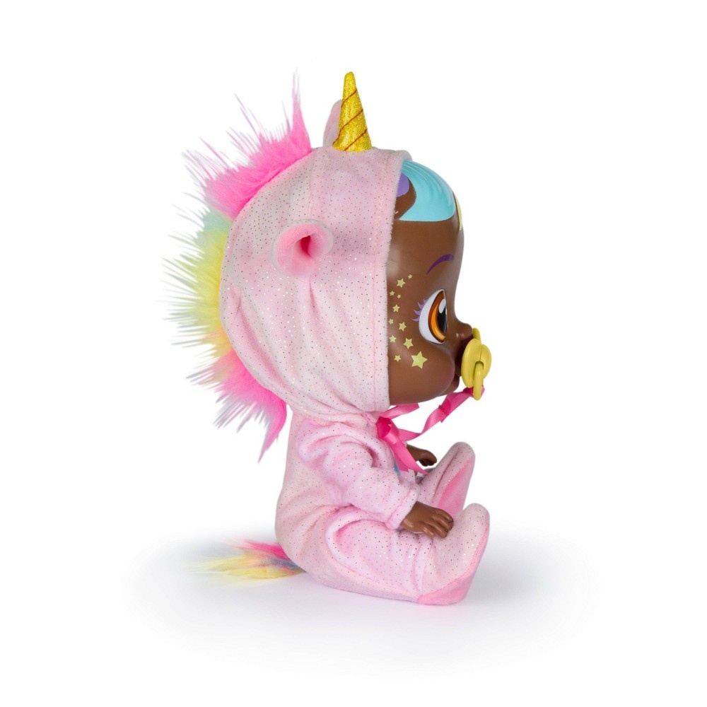 slide 9 of 9, Cry Babies Jassy Fantasy Baby Doll - Pink Unicorn, 1 ct