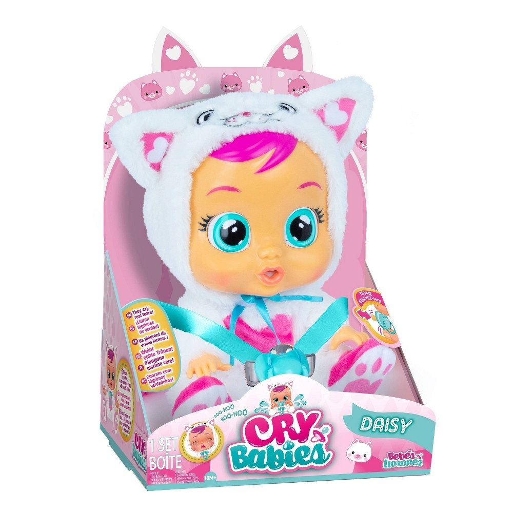 slide 7 of 9, Cry Babies Daisy Baby Doll - Cat, 1 ct