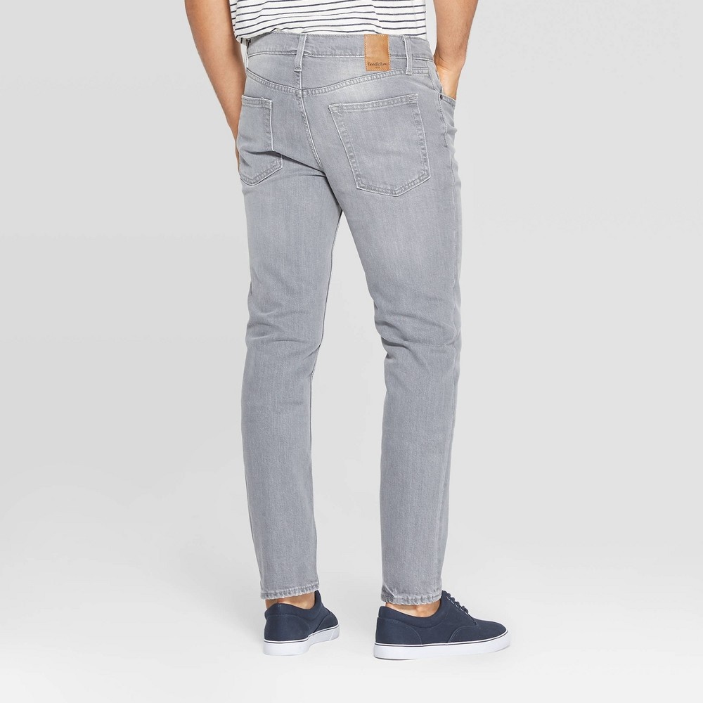 slide 2 of 3, Men's Slim Fit Jeans - Goodfellow & Co Gray 33x34, 1 ct