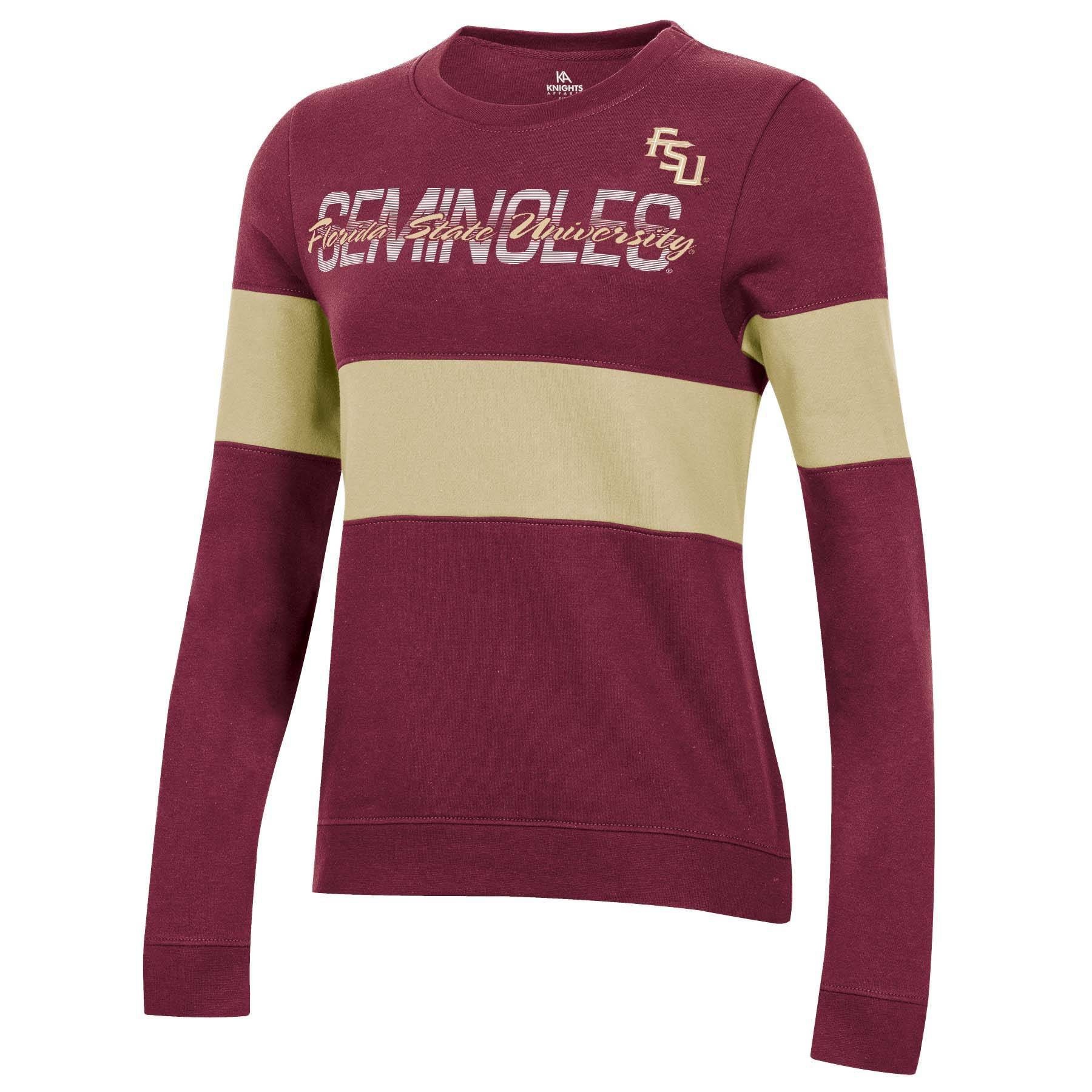 slide 1 of 2, NCAA Florida State Seminoles Women's Long Sleeve Crew Neck Sweatshirt - XL, 1 ct