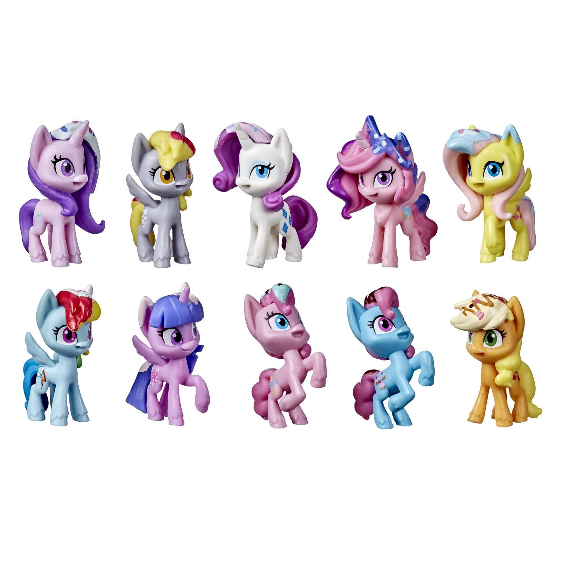 slide 1 of 2, My Little Pony Unicorn Party Celebration 10 Birthday Party-Themed Pony Figures, 1 ct