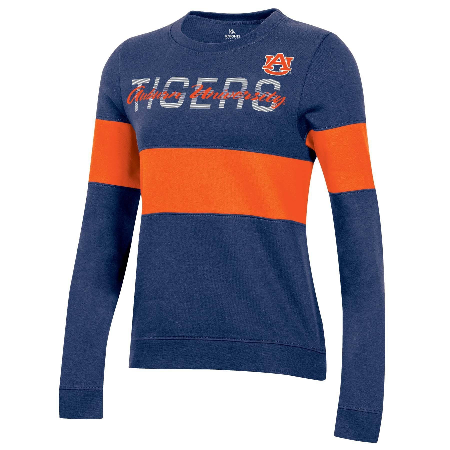 slide 1 of 2, NCAA Auburn Tigers Women's Long Sleeve Crew Neck Sweatshirt - XL, 1 ct