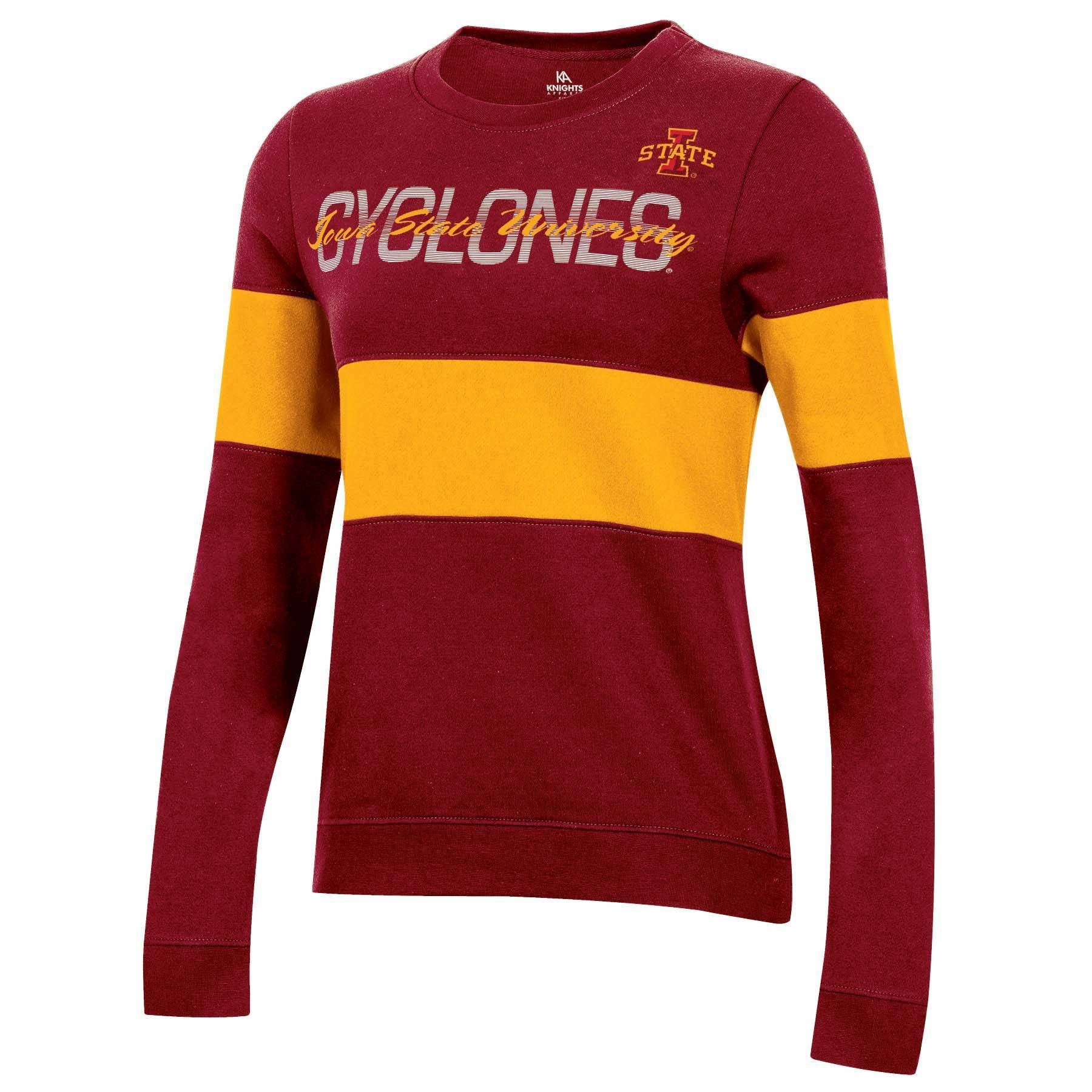 slide 1 of 2, NCAA Iowa State Cyclones Women's Long Sleeve Crew Neck Sweatshirt - XL, 1 ct