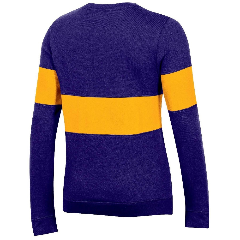 slide 2 of 2, NCAA LSU Tigers Women's Long Sleeve Crew Neck Sweatshirt - XL, 1 ct