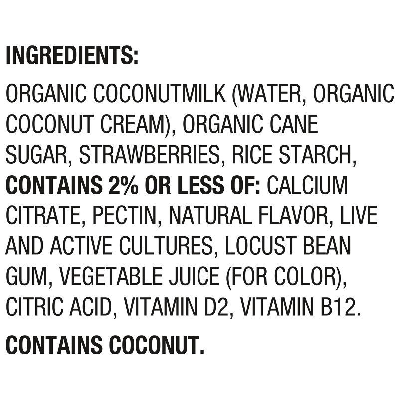 slide 8 of 11, So Delicious Dairy Free Strawberry Coconut Milk Yogurt - 4ct/5.3oz Cups, 4 ct; 5.3 oz
