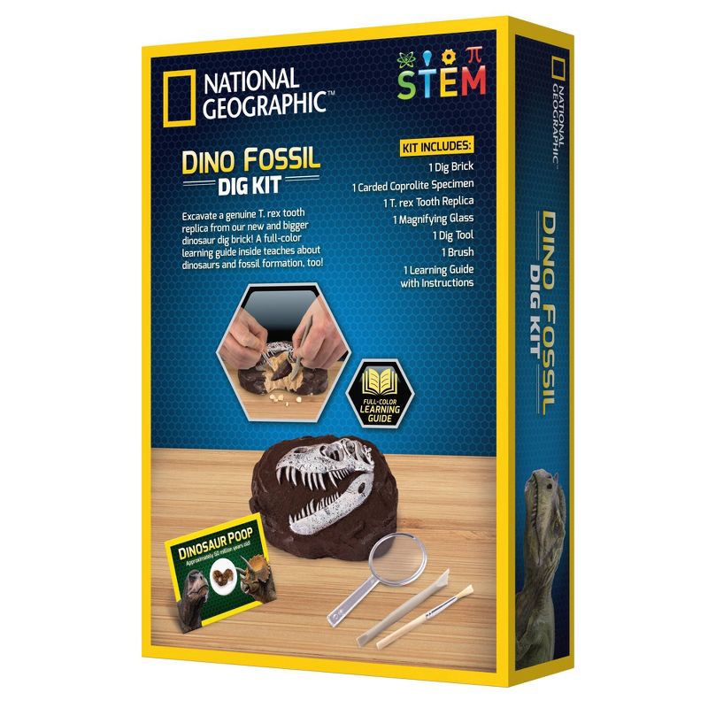 slide 3 of 4, National Geographic Dino Fossil Dig Kit, 1 ct