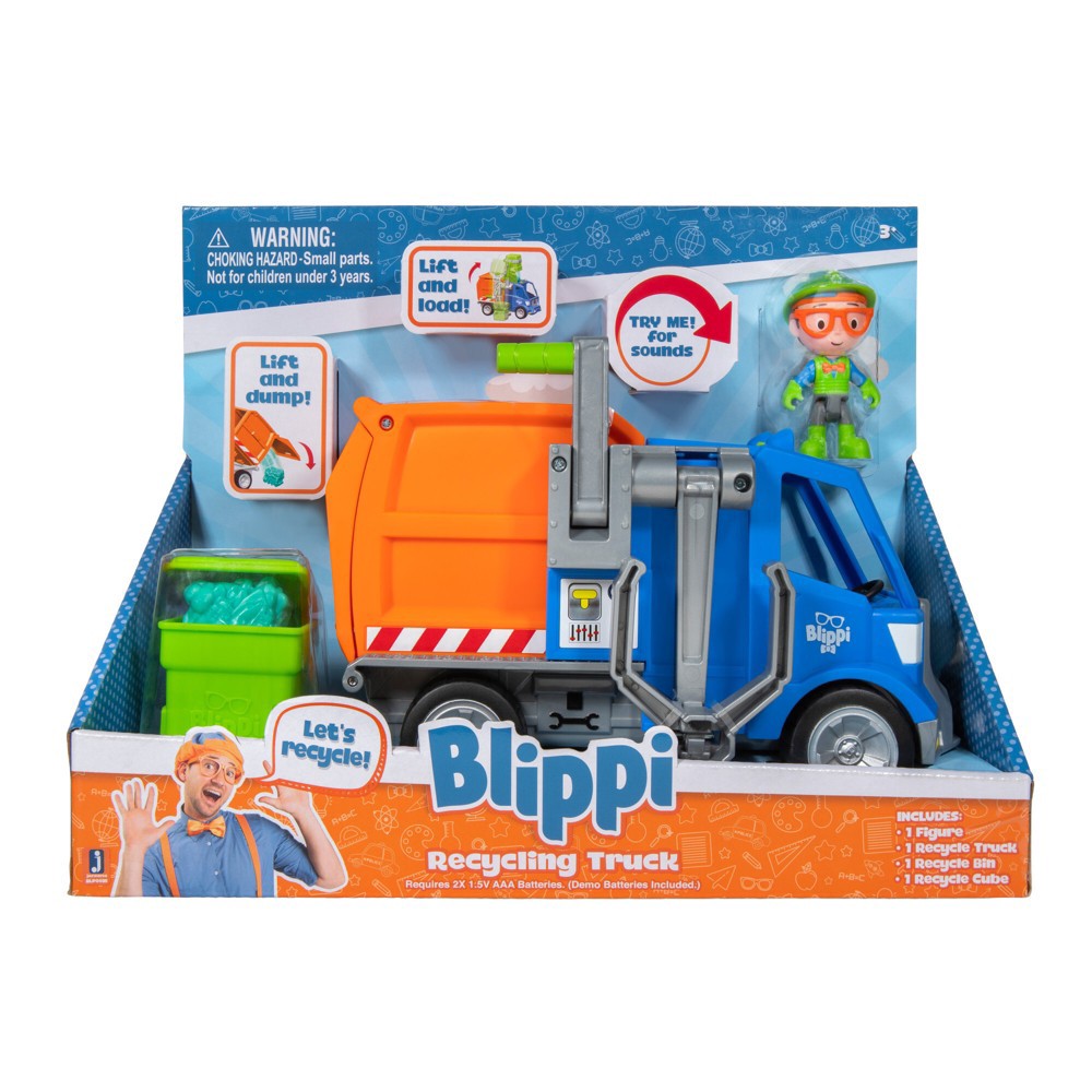 slide 6 of 10, Blippi Recycle Truck Vehicle, 1 ct