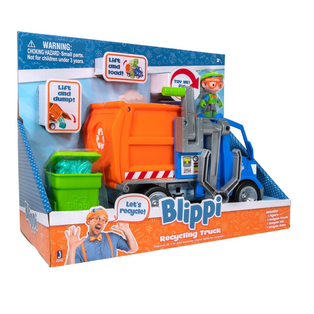 slide 7 of 10, Blippi Recycle Truck Vehicle, 1 ct