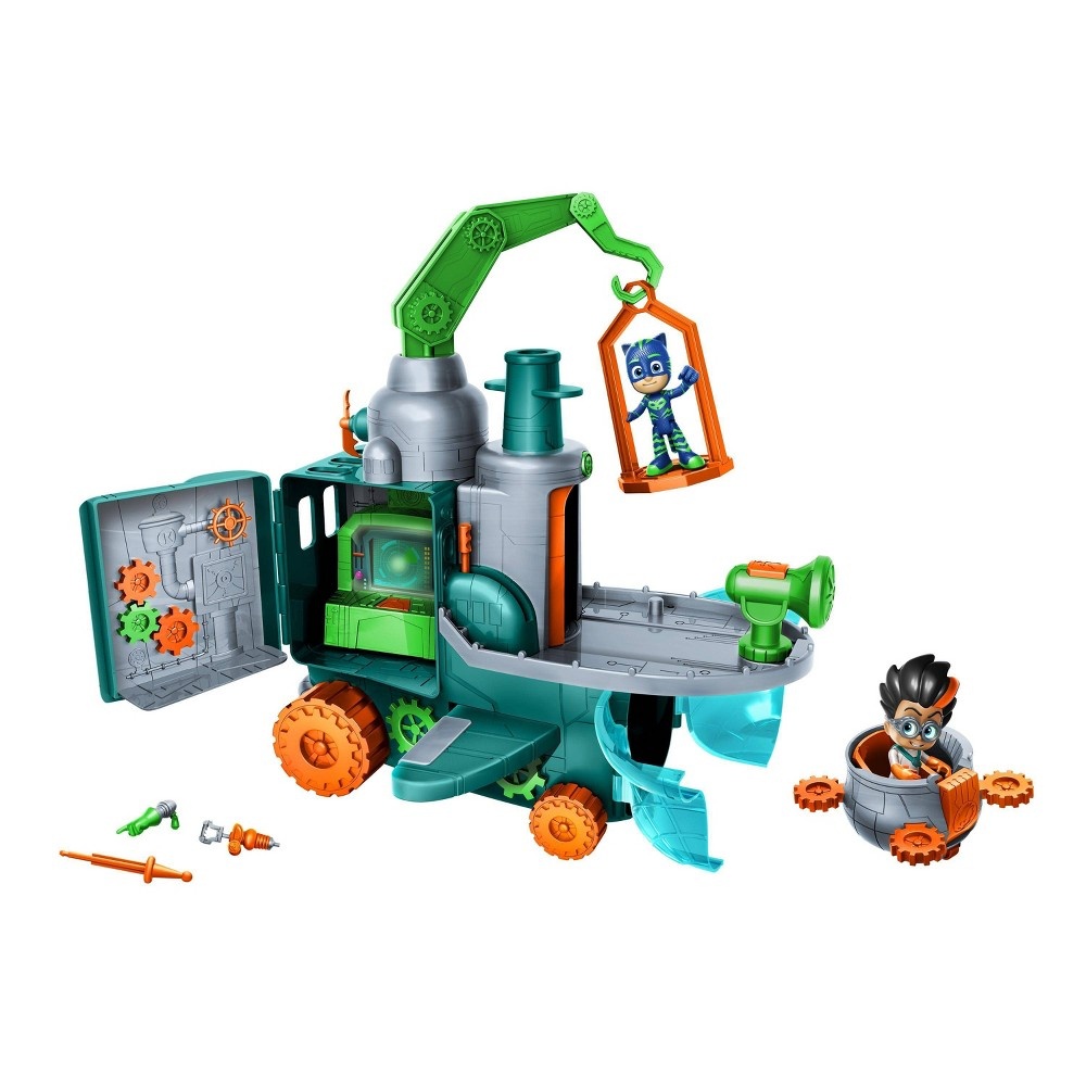 slide 3 of 10, PJ Masks Romeo's Flying Factory Playset, 1 ct