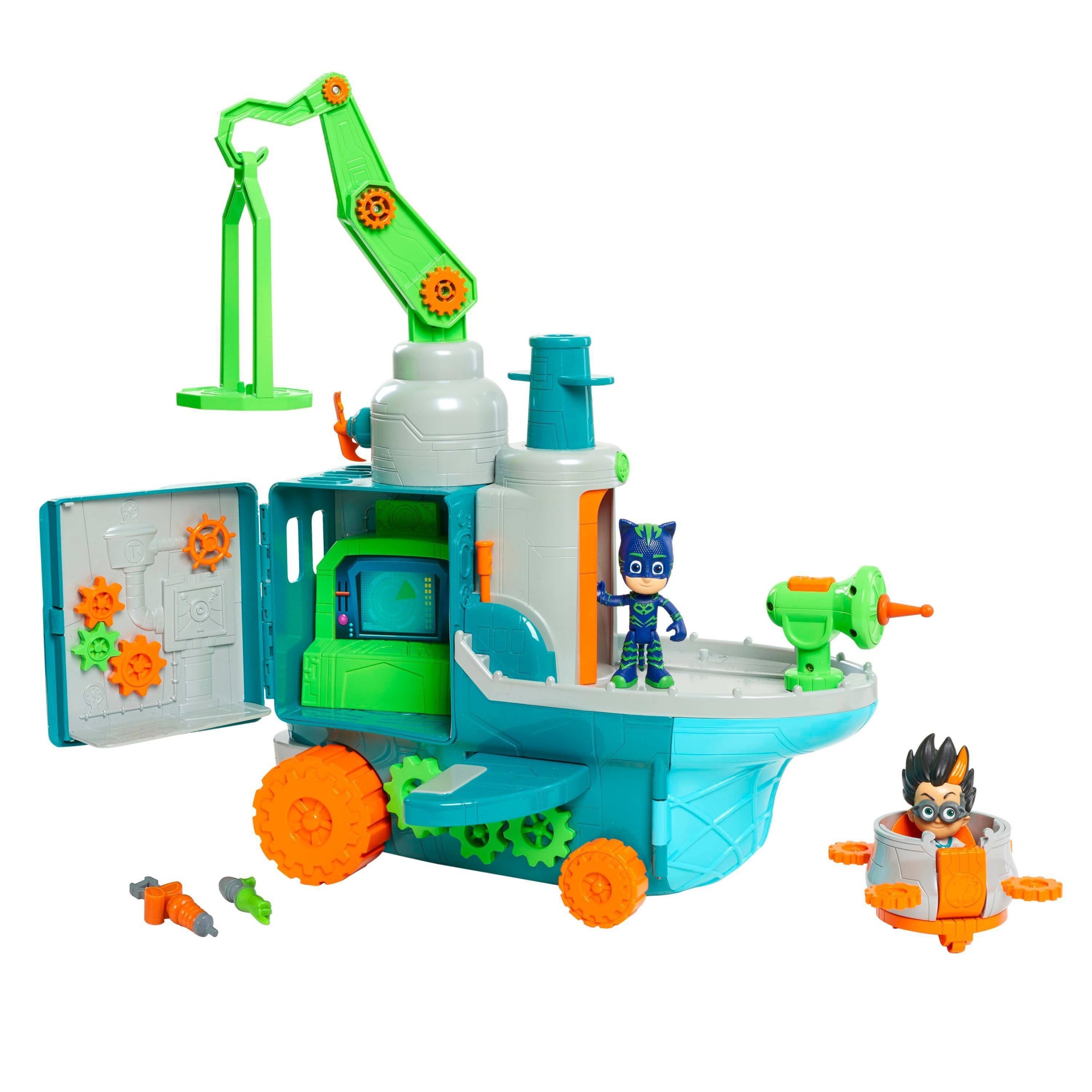 slide 1 of 10, PJ Masks Romeo's Flying Factory Playset, 1 ct